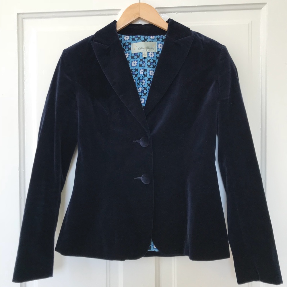 Beth Bowley Blue Velvet Jacket